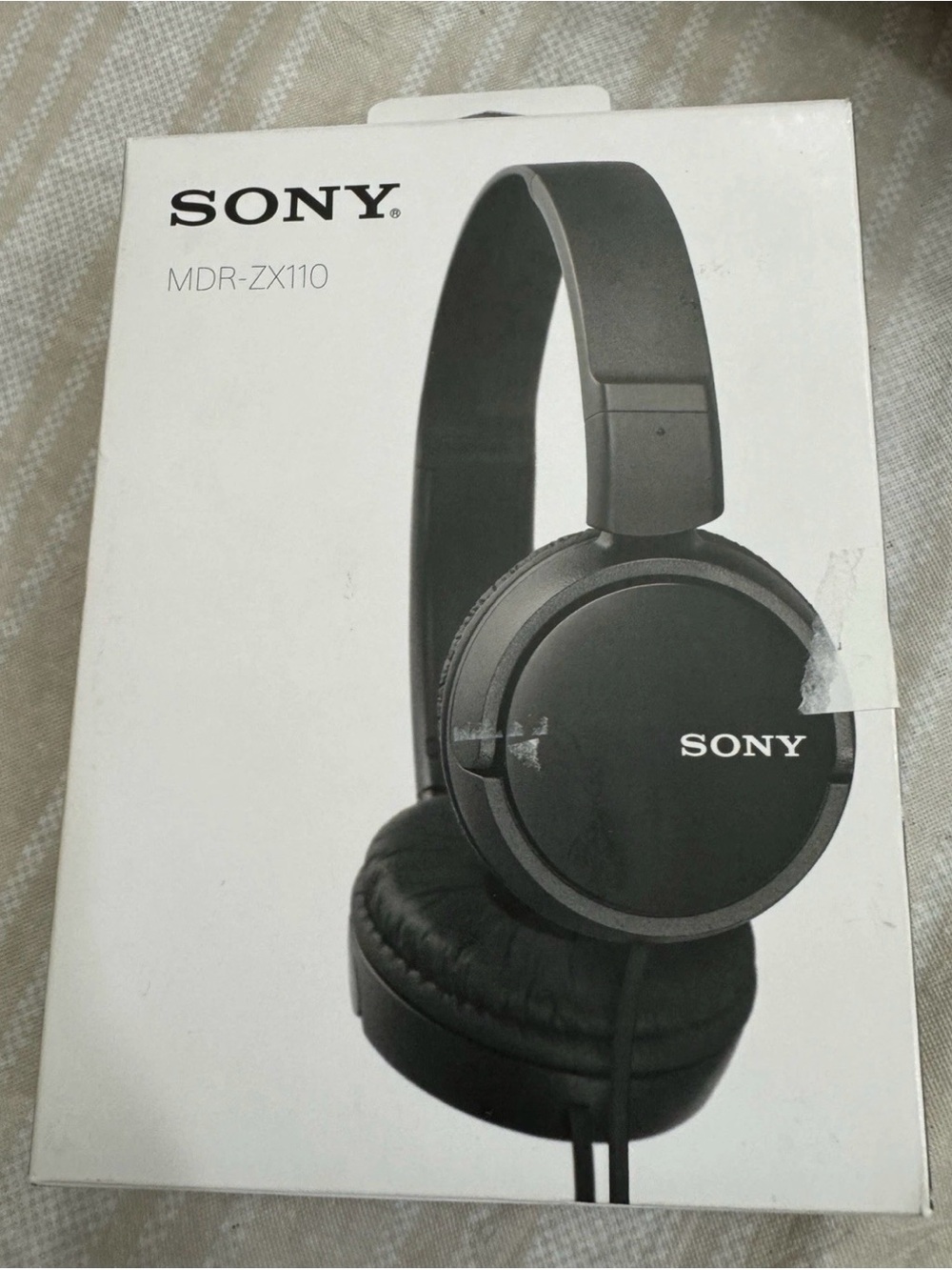 Sony Black On-Ear Headphones MDR-ZX110 Style